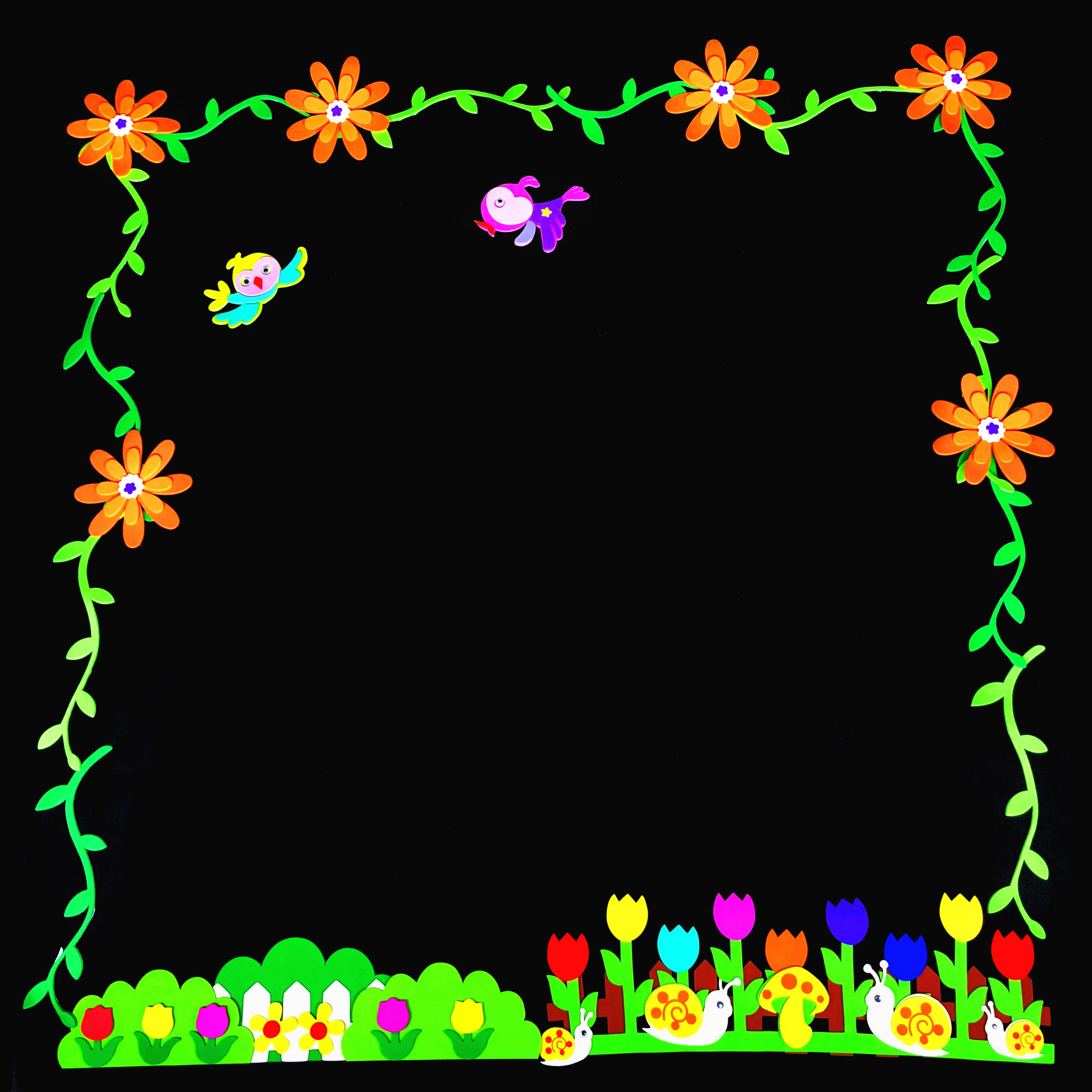 幼儿园小学班级文化墙贴文化栏黑板报布置组合装饰教室黑板报材料