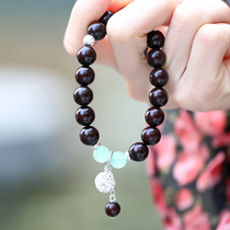 Also Shu India Xiaoye Purple Sandalwood Bracelet Red Wood Candida Beads Original Buddha Pearl handstring China Wind Gift 0831