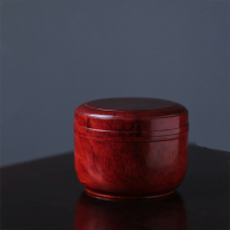 Indian Small Leaf Purple Sandalwood Tea Leaf Jars Jars Red Wood Containing Jars Solid Wood Tea Bin casket Grease Box Collection 1021