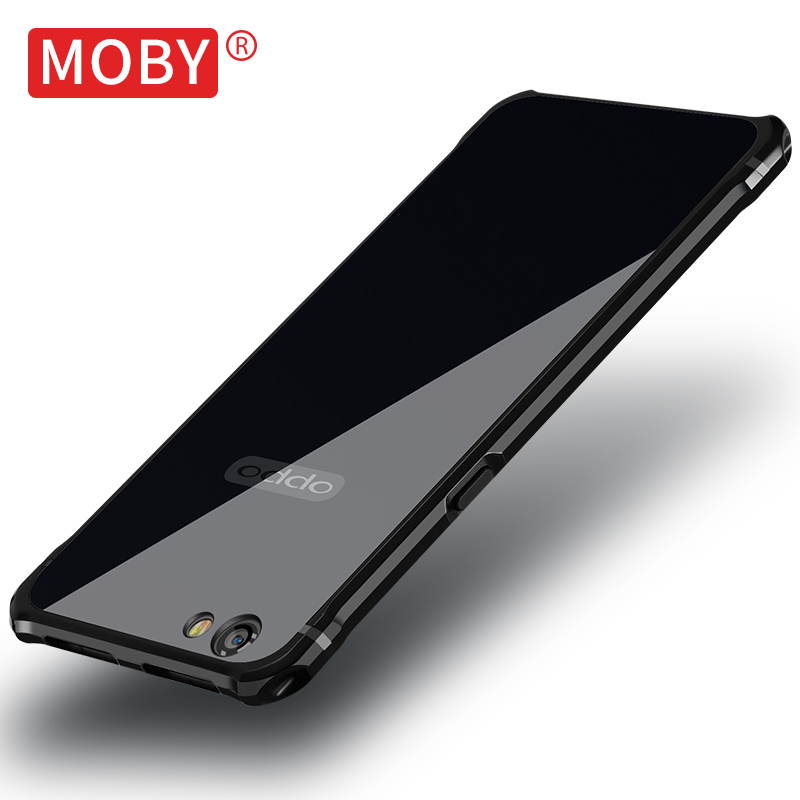 MOBY oppor9s手机壳 r9s金属边框后盖炫酷亮黑保护套硬壳新款产品展示图4