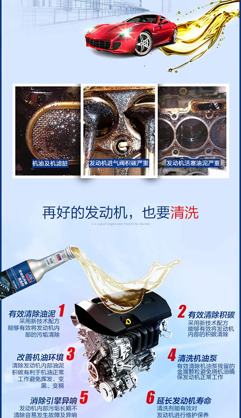 固特威发动机内部清洗剂 汽油车引擎免拆清洗