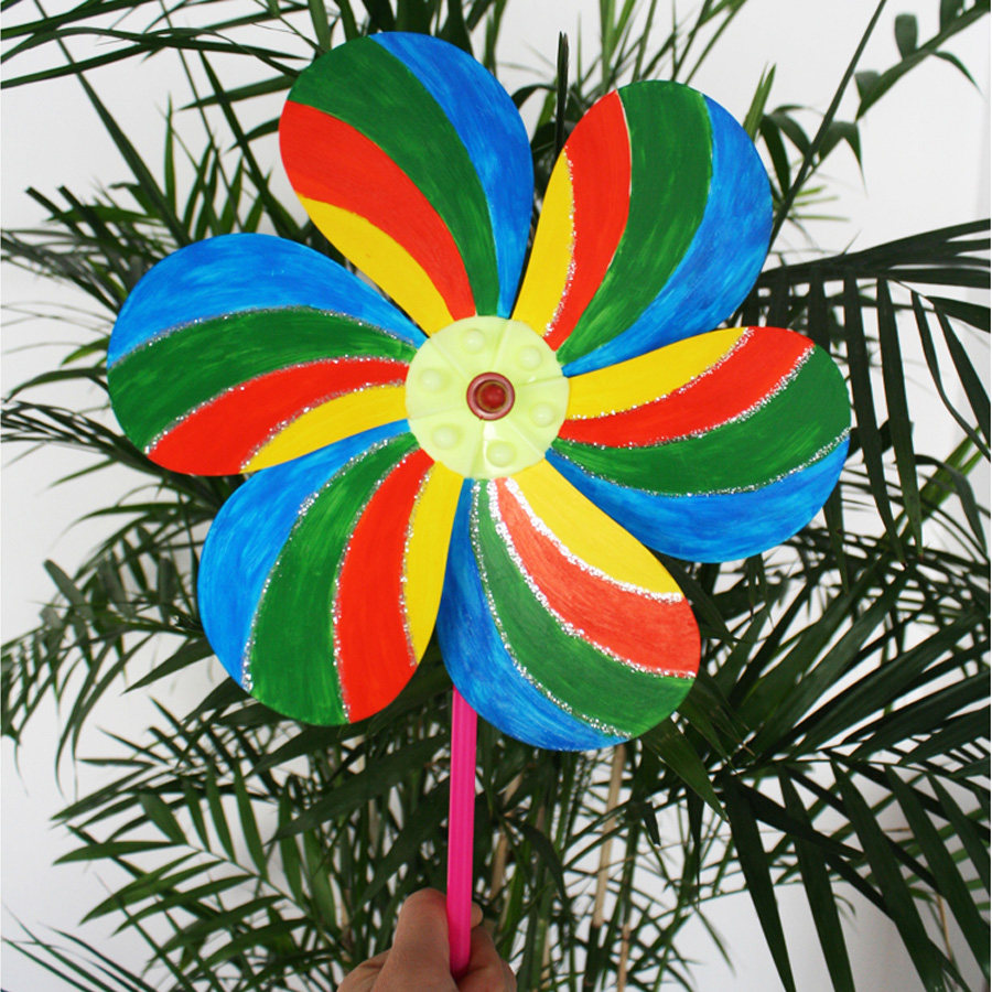 艺趣春季儿童节礼物幼儿园手工材料儿童手工diy自制风车材料玩具