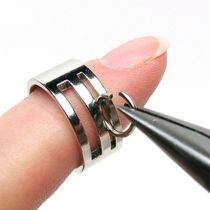 C ring opening closing tool stainless steel ring ring 925 silver 14k gold opening circle open winding string bead DIY earrings
