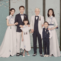 2020 new studio family portrait clothing family dress Chinese style Chinese style parent-child photo theme photography photo dress