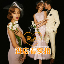 2018 exhibition new movie themed wedding-in-view photography lovers in real costumes photo-style fish-tailed gowns