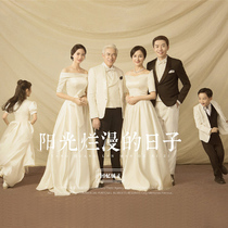 2020 new photo studio photo family photo Clothing Parent-child photo theme photography Family dress a family of six dresses