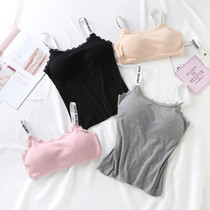 Harness Vest Woman Net Red Popcorn Meme Underwear Lady Bottom Outside Wearing body threaded cotton with chest cushion Sexy obliterating