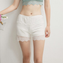 Summer thin underpants Bottom Pants Loose Shorts Insurance Pants Women External Wear Uncurled Double Lace Anti-Walk Light Safety Pants