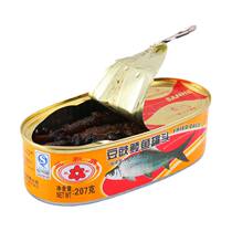 5 boxes of National Three and tempeh Dace canned 207g canned fish outdoor convenient open cans ready to eat