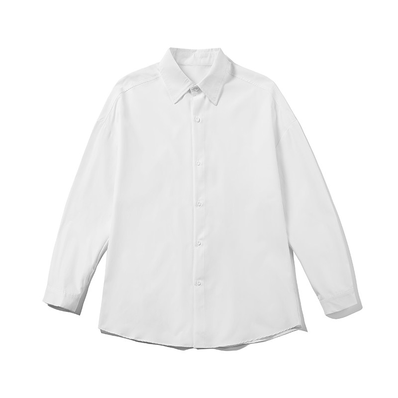 2021 秋季新款 港风白底大码百搭纯色衬衫m-5x -p25