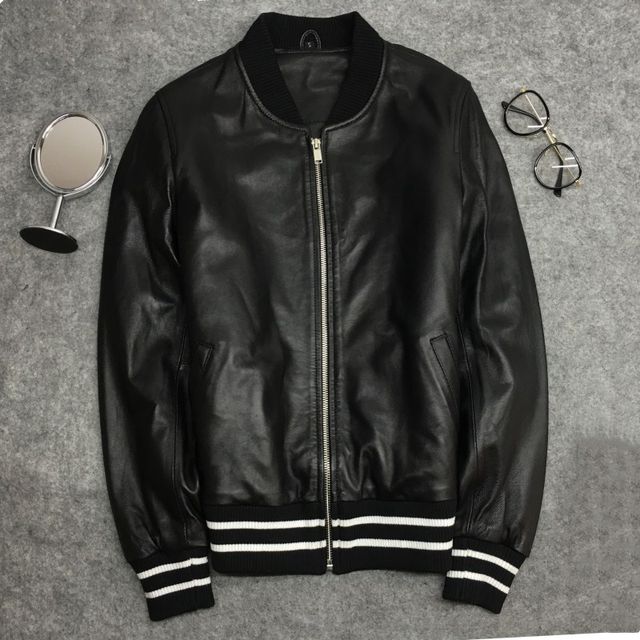 ຫນັງ Sheep ຫນັງ Jacket ແມ່ຍິງສັ້ນກະທັດຮັດ Baseball Jacket Sheepskin ຂະຫນາດໃຫຍ່ຂອງແມ່ຍິງ Jacket
