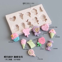 Stick candy chocolate baking silicone mold Candy Loving Ice Cream Cake decorated with sugar silicone molds