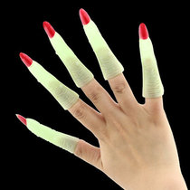 Halloween Luminous Finger Set Party Vampire Finger Set Green Hand Nail Set Vampire Fingernails