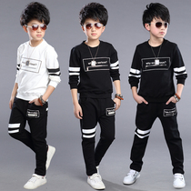 Childrens clothing boys spring suits 2018 new middle-aged childrens fashion sports two-piece casual Korean version of the tide 12 years old
