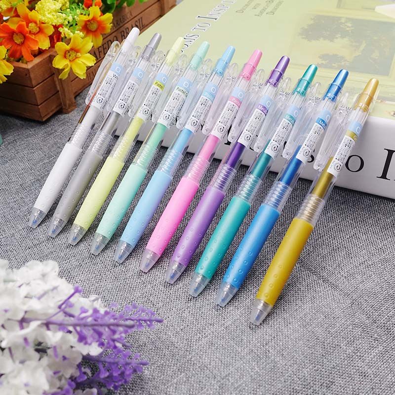 日本百乐juice彩色中性笔/按动水笔 金属系粉系果汁笔 12色 0.5mm