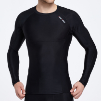 Sports training gradient compression clothing Mens fitness running tights long-sleeved quick-drying elastic basketball bottoming T-shirt spring
