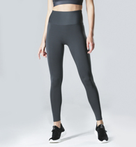 Fitness leggings womens sports high waist belly and hips gray yoga pants can be worn outside quick-drying running compression pants spring