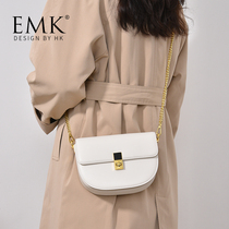 Summer bag 2021 New Tide semi-round saddle bag female shoulder bag design sense small bag fashion chain high sense