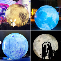 Inflatable lunar Air model glowing Mid-Autumn Festival closed air PVC Earth custom Moon Jade Rabbit astronaut space
