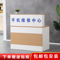 Mobile phone repair desk workbench Wooden business computer mobile phone after-sales repair repair table workbench cashier