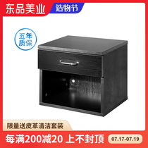 Black light luxury hair salon wall cabinet storage cabinet Wooden tattoo bedside cabinet Art bathroom Balcony Nail beauty salon