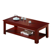 Changsha office furniture office tea table tea table square several solid wood tea table brief modern assembly walnuts color tea table