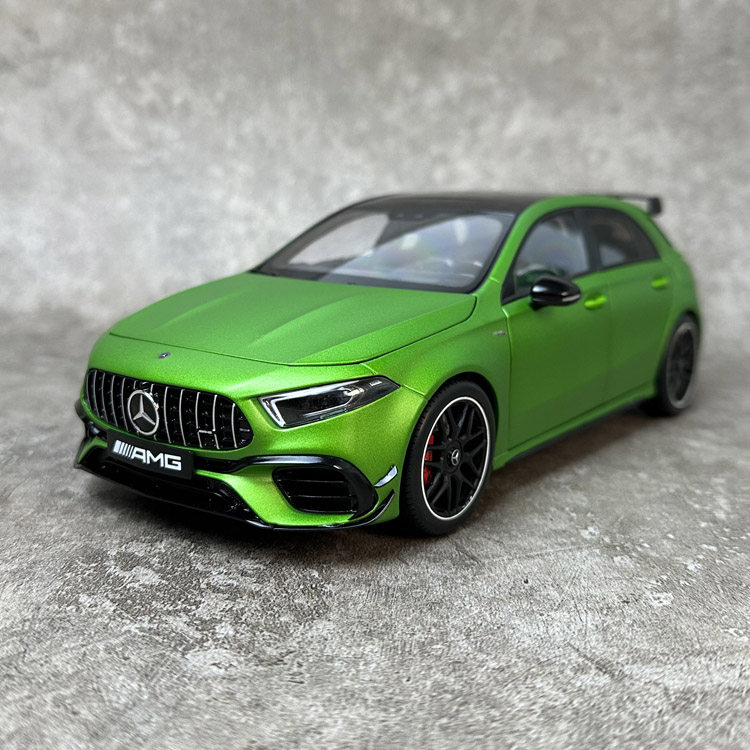 NZG 奔驰A45合金模型陶瓷蓝1:18收藏车模14岁以上原厂汽车模型