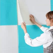 3D three-dimensional wall stickers Diatom mud wallpaper Self-adhesive waterproof moisture-proof wall decoration wallpaper imitation marble foam stickers