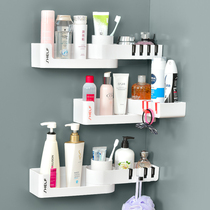 Bathroom toilet shampoo corner storage artifact bathroom rotating triangle shelf corner wall non-punching