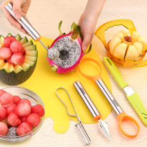 Fruit cutting artifact full set of apple slicer ball cutter spoon mold platter tool set