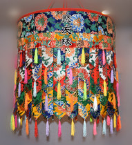 Tibetan Buddhist Secret Temple Hotel Home Buddhist Hall Decoration Golden Lotus Treasure Umbrella Ceiling Treasure House Manufacturer Direct Sale