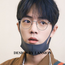 Retro art glasses frame Xiao Zhan Li now the same anti-blue radiation protection metal round frame thick edge frame glasses men