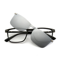 2020 Magnetic absorption dual-purpose myopia sun glasses mens polarized mirror integrated sunglasses clip driver driving glasses with glasses