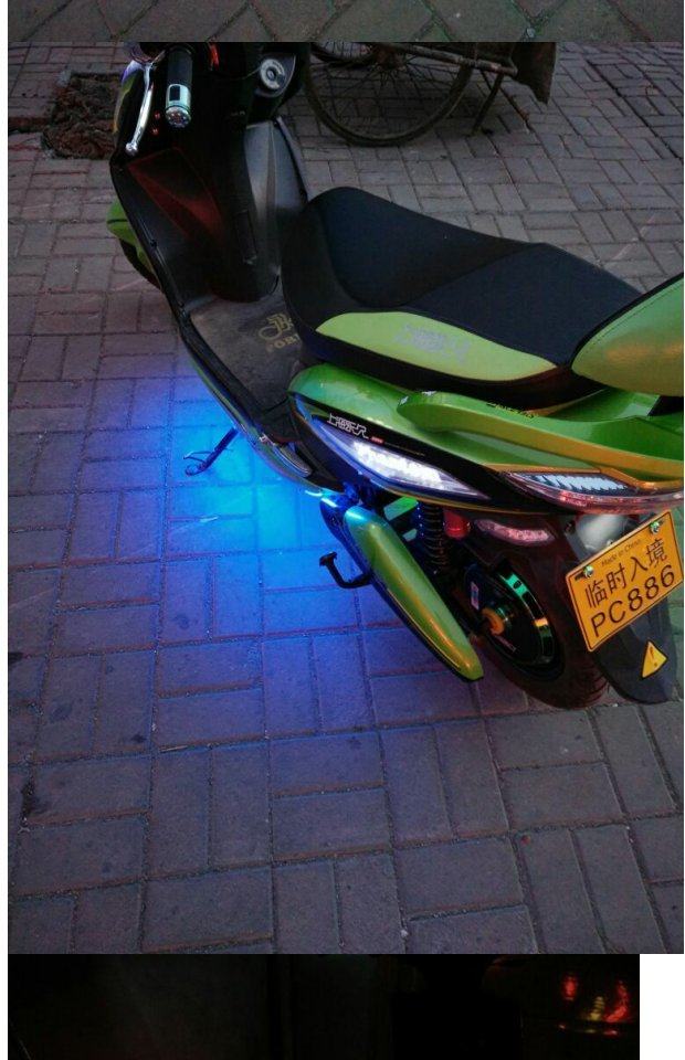 电动车摩托车改装配件鬼火12v灯饰灯条彩灯灯带爆闪灯led汽车装饰