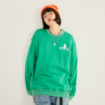 Pasco National Tide Brand Early Autumn Couple Top Cheese Cheese Pizza Printed Loose Joker Sweater Men