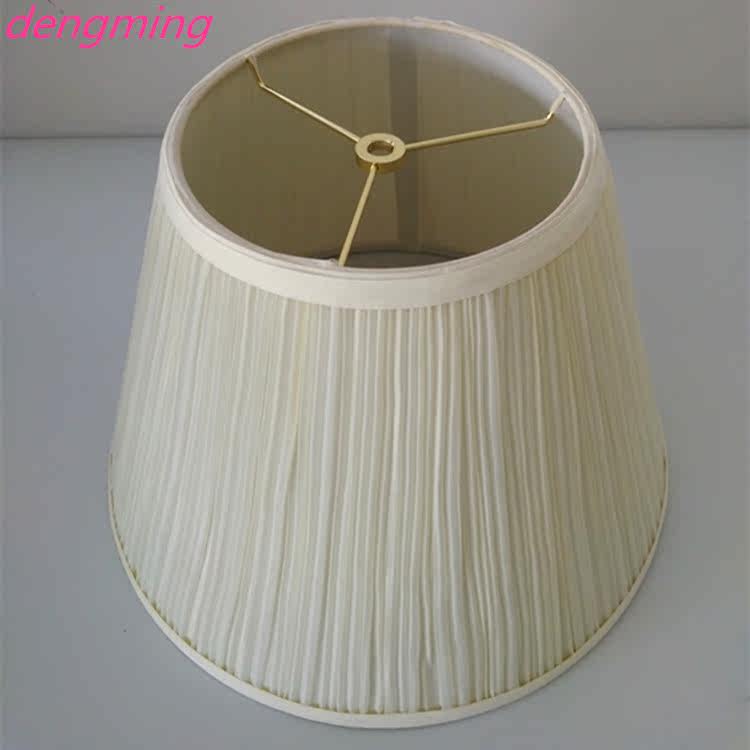 专业美式床头灯手工折景梯形布灯罩乱景落地灯百折景麻布胶片灯罩