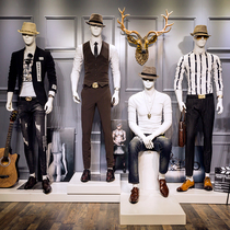 2018 new model props mens clothing store full-body window display photo photography props model frame dummy body