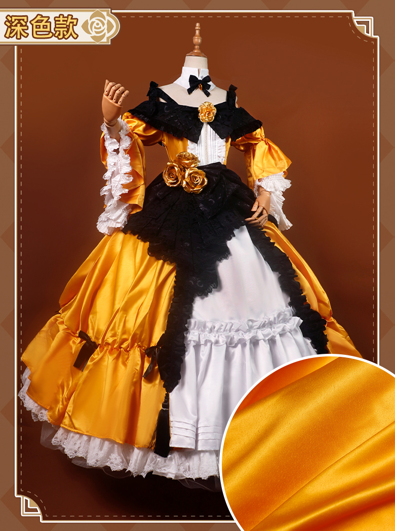 鏡音リン 悪ノ娘 宮殿ドレス コスプレ衣装 パニエ付き Vocaloid風 鏡音リン 悪ノ娘 宮殿ドレス コスプレ衣装 longmucos V家鏡音双子コスプレ衣装悪の娘ドレス鏡音すずコスプレ