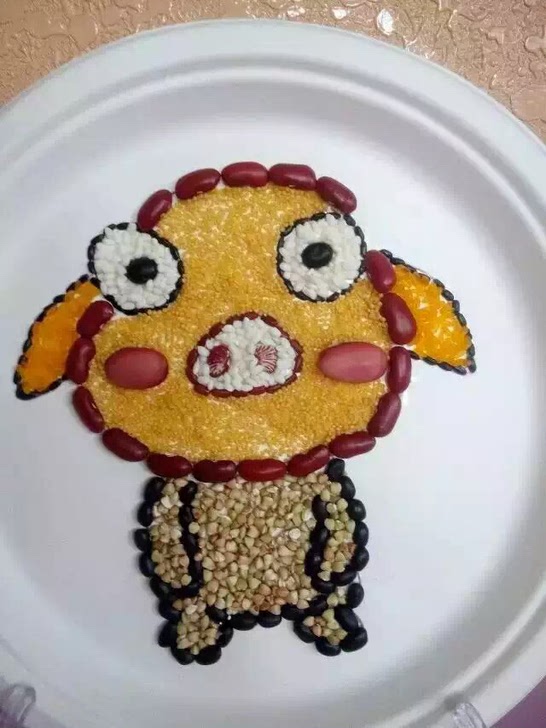 【图】五谷杂粮手工画_手工小制作