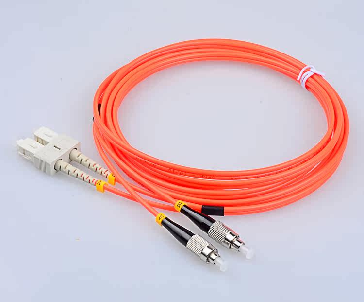 纳鑫达sc-fc多模双芯光纤跳线3米 电信级圆转方fc-sc尾纤跳纤