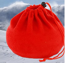 Copper Tangpuzi cloth cover hot water bag plus velvet cloth cover insulation furnace bag size two pieces