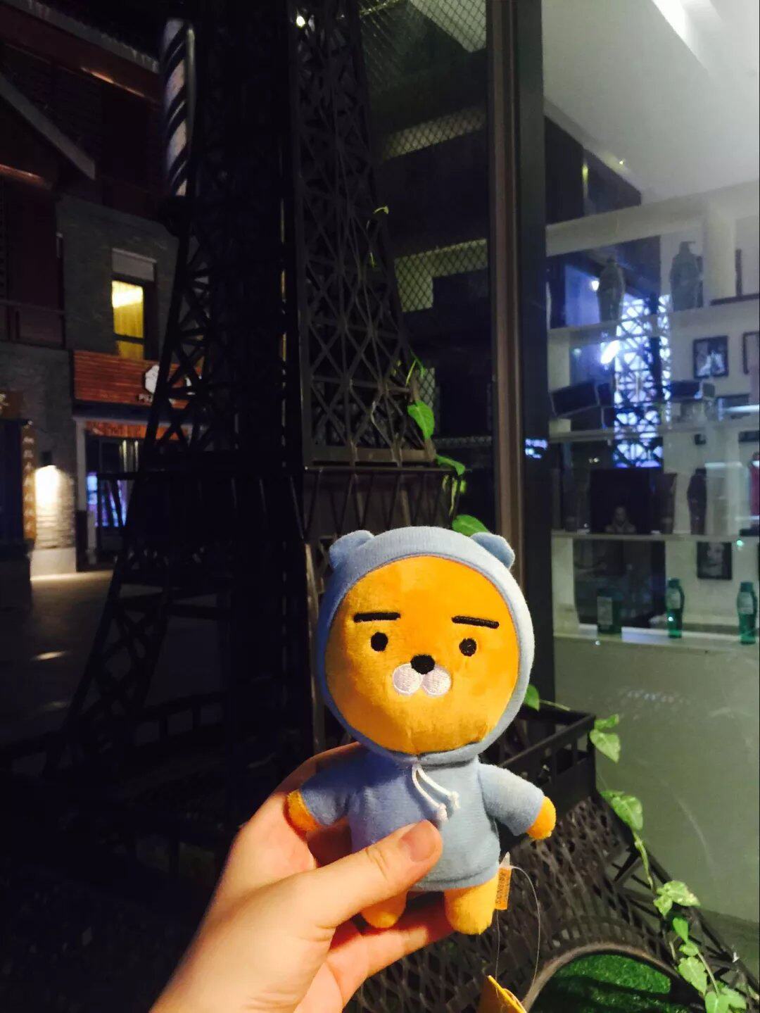 包邮韩国k*kao f*iends卡考蓝衣帽子ryan狮子玩偶玩具公仔礼物女