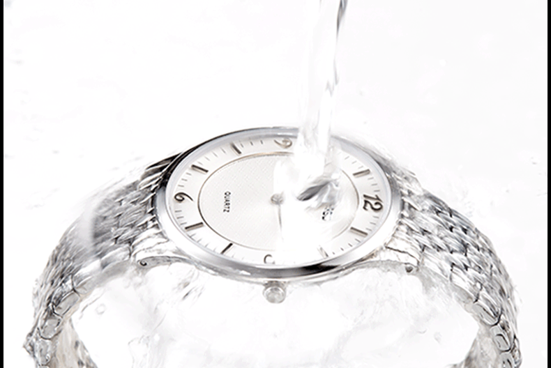 nersd男表石英表精钢防水 手表男超薄商务防水 休闲男士时尚腕表