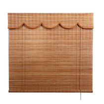 Japanese bamboo curtain roll curtain Shading lift balcony sunshade Retro decorative partition curtain Tea room curtain roll pull