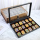Thangka Storage Box Zakiram Amulet 컬렉션 디스플레이 박스 뚜껑이있는 먼지 방진 펜던트 목걸이 스탠드 18- 위치 Thangka Storage Box Zakiram Amulet 컬렉션 디스플레이 박스 뚜껑이있는 먼지 방진 펜던트 목걸이 스탠드 18- 위치