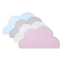 ins Net Red Cloud mat pet placematment environmentally friendly silicone non-slip mat bowl mat waterproof easy cat all-purpose placemat