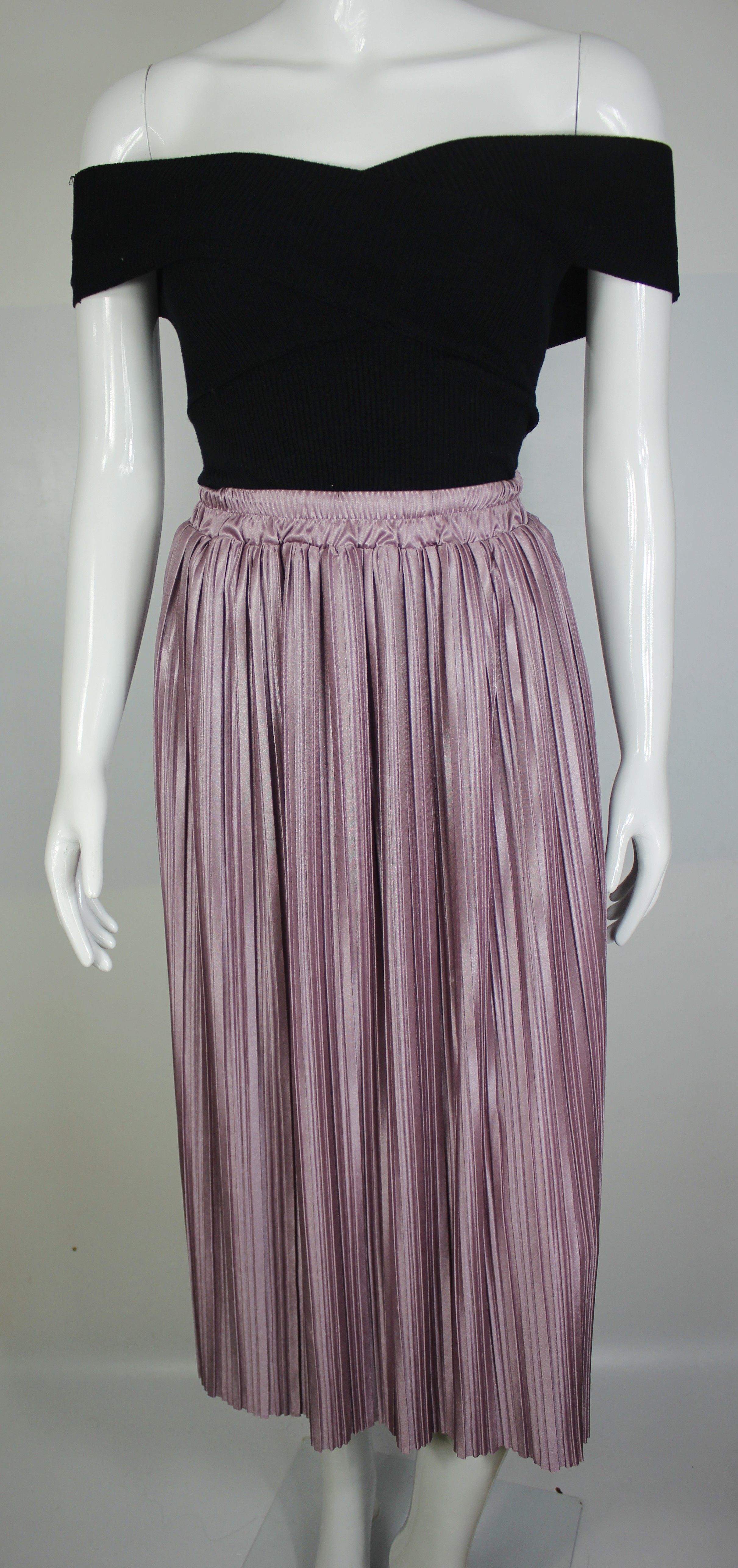 厂家直销 欧洲站2016夏季新款中长款压褶半身裙 百褶裙 现货