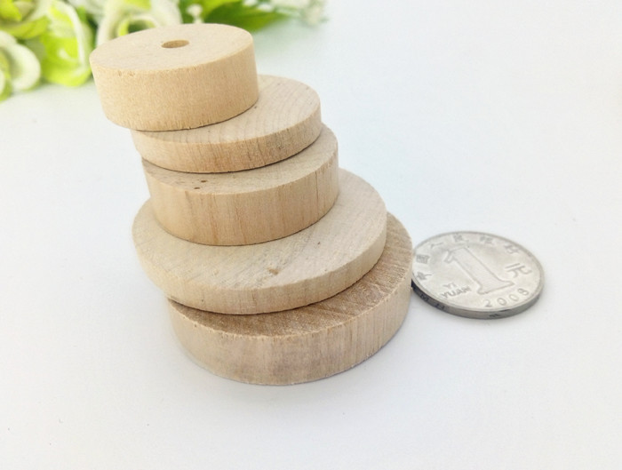 diy模型玩具配件手工制作材料雪糕棒冰棍棒 小圆木片 木轱辘积木