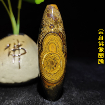 Golden Buddha statue totem Meng Tianzhu Nine Eye Shale Boutique Nine Eyes Natural Raw Stone Sky Eye Nine Eye Stone Shale