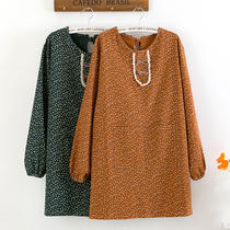 Fashion adult Korean waterproof oil-proof home kitchen long sleeve apron Lady cute cooking anti-dressing overalls